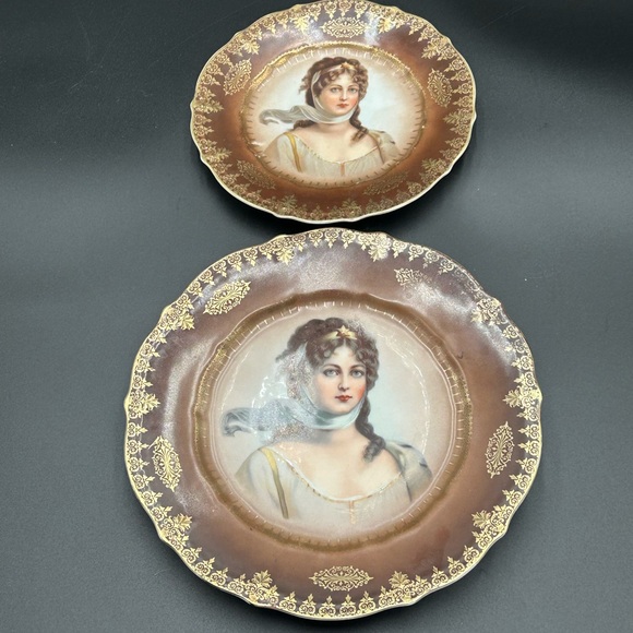 Vintage | Dining | Vintage Ct Carl Tielsch Altwasser Portrait Plates ...